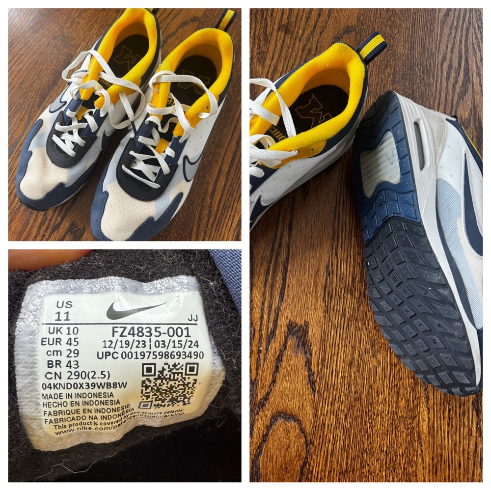 Nike Men's Blue and White Athletic Shoes